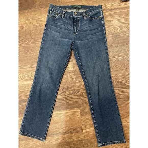 Ralph Lauren Jeans Womens 6P Petite Classic Straight Light Wash Denim High Rise - Picture 1 of 11